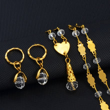 Load image into Gallery viewer, Anniyo Hawaiian Colorful Crystal Ball Beads Necklaces Earrings Sets Guam Micronesia Chuuk Pohnpei Marshall Jewelry Gift #240806
