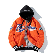 Load image into Gallery viewer, Hip Hop Baseball Jacket Men Women Embroidery Jacket Letter Streetwear Jacket Fashion Vintage Windbreaker Couples Spring Autumn
