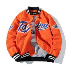 Load image into Gallery viewer, Hip Hop Baseball Jacket Men Women Embroidery Jacket Letter Streetwear Jacket Fashion Vintage Windbreaker Couples Spring Autumn
