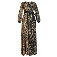 Load image into Gallery viewer, MD Plus Size Women African Print Dashiki Dresses Long Sleeve Party Gowns Kaftan 2021 Summer Ladies Clothing Boho Boubou Robe
