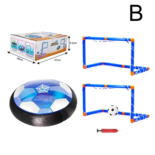 Hover Soccer Ball Toys Rechargeable Indoor Air Soccer Ball Floating with LED Light Up Double Goals Gift For Boys Girls LBV