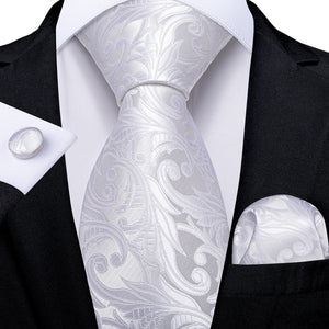 Luxury Blue Gold Paisley Men's Tie Business Wedding Formal Neck Tie For Men Gift Cravate Silk Tie Handkerchief Cufflinks DiBanGu