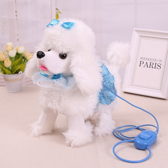 Robot Dog Toys Electronic Plush Dog Walk Bark Sing 99 Songs Puppy Soft Cute Poodle Pet Music Animal Toy For Kids Birthday Gift