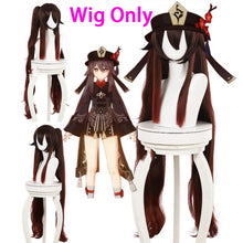 Load image into Gallery viewer, Genshin Impact Hutao Cosplay Costume Uniform Wig Cosplay Anime Game Hu Tao Chinese Style Halloween Costumes For Women
