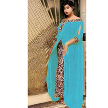 Load image into Gallery viewer, Plus Size Clothing Autumn Sexy Leopard Printed Dashiki African Dresses for Women Party Half Sleeve Slash Neck Femme Robe
