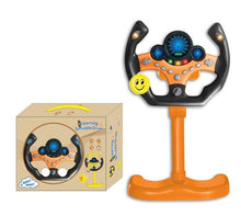 Load image into Gallery viewer, Toy Car Copilots Simulated Steering Toys Interactive Steering Wheel Light Baby Musical Electronic Vocal Toys for Birthday Gift
