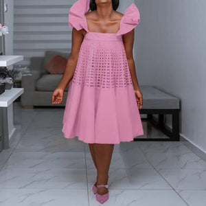 Cute Women Summer Spaghetti Strap Dress Lotus Plaid Stitching Casual Loose Dress Kawaii Girls White Pink Party Streetwear 2021