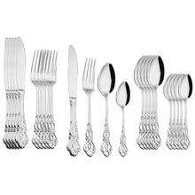 Load image into Gallery viewer, 24pcs Cutlery Set Gold Dinnerware Stainless Steel Royal Spoon Forks Knives Kitchen Western Dinner Silverware Tableware Gift
