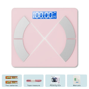Bluetooth Body Fat Scale electronic Digital scale Smart Weight scale Floor Bathroom scale balance body weighing scale BMI index