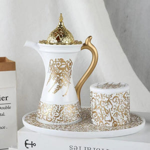 3 In 1 Arabic Incense Burner Set Middle East Muslim Ceramic Cone Censer Aromatherapy Furnace Tearoom Ornaments Christmas Gift