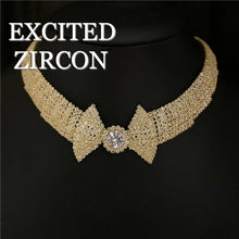 Load image into Gallery viewer, Women&#39;s Exquisite Jewelry Se. Jewelry Zircon Rhinestone Stud Earrings and Necklace Gift
