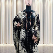 Load image into Gallery viewer, Muslim Sets Dress Wave Print Robe Gowns Lady Party European Clothes American Clothing Abaya Dubai Maxi African Design Loose
