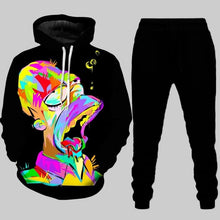 Load image into Gallery viewer, 2021 Fashion 3D Hoodies Suits Men&#39;s Sweatshirt Joggers Funny Harajuku Print Set Fall Winter Unisex Tracksuit Clothes Pant
