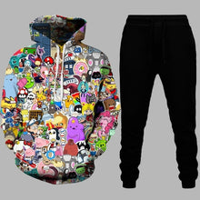 Load image into Gallery viewer, 2021 Fashion 3D Hoodies Suits Men&#39;s Sweatshirt Joggers Funny Harajuku Print Set Fall Winter Unisex Tracksuit Clothes Pant
