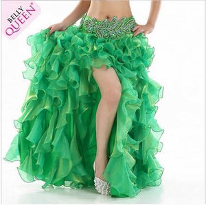HOT SALE! senior yarn belly dance costumes sexy women belly dance stage skirt for ladies belly dance skirts