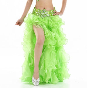 HOT SALE! senior yarn belly dance costumes sexy women belly dance stage skirt for ladies belly dance skirts
