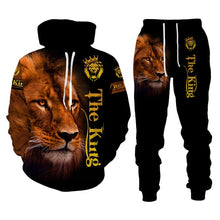 Load image into Gallery viewer, The Lion King Autumn Winter 3D Printed Men&#39;s Hooded Sweater Set Men&#39;s Sportswear Tracksuit Long Sleeve Men&#39;s Clothing Suit
