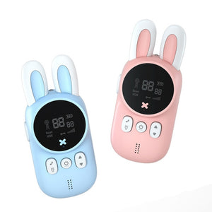 2021 2Pcs Mini Walkie Talkies Interphone Children's Radio Toy Phone 3Km Transmission Transceiver Interactive Toys for Girls Kids