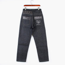 Load image into Gallery viewer, Man Loose Baggy Jeans Hiphop Skateboard Denim Pants Hip Hop Rap Male Black Trouses Big Size 30-46
