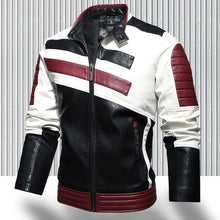 Load image into Gallery viewer, 2021 Men&#39;s Trendy New Motor Leather Jacket Outwear Men Winter Fashion Casual Biker PU Jacket Coat Man Slim Leather Bomber Jacket
