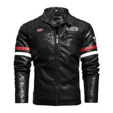 Load image into Gallery viewer, 2021 Men&#39;s Trendy New Motor Leather Jacket Outwear Men Winter Fashion Casual Biker PU Jacket Coat Man Slim Leather Bomber Jacket
