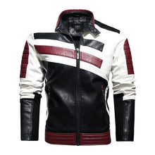 Load image into Gallery viewer, 2021 Men&#39;s Trendy New Motor Leather Jacket Outwear Men Winter Fashion Casual Biker PU Jacket Coat Man Slim Leather Bomber Jacket

