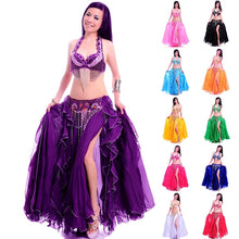Load image into Gallery viewer, Professional belly dance costume women bra belt long skirt bellydancing dress set woman indian carnival costume dance outfit
