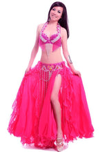 Load image into Gallery viewer, Professional belly dance costume women bra belt long skirt bellydancing dress set woman indian carnival costume dance outfit
