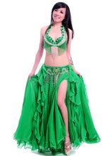 Load image into Gallery viewer, Professional belly dance costume women bra belt long skirt bellydancing dress set woman indian carnival costume dance outfit
