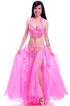 Load image into Gallery viewer, Professional belly dance costume women bra belt long skirt bellydancing dress set woman indian carnival costume dance outfit
