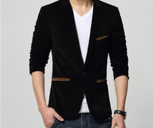 Load image into Gallery viewer, AIOPESON 2020 New Brand Men&#39;s Suit Jackets Solid Slim Fit Single Button Dress Suits Men Fashion Casual Corduroy Blazer Men
