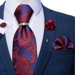 8cm Men Silk Tie White Solid Necktie Men's Formal Wedding Party Ties Cufflinks Hanky Flower Brooch Set Men Gift Corbatas DiBanGu