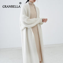 Load image into Gallery viewer, Luxury Long Faux Mink Fur Cardigans For Women New 2021 Autumn Winter Women&#39;s Sweaters Oversize Coat Female Pull
