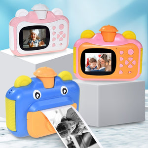 Kids Pink Camera Instant Print Camera for Children 1080P HD Video Photo Camera Toys with 32GB Card Digital Camera Photo Toys
