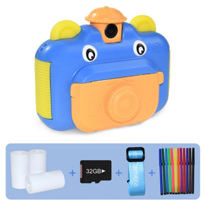 Kids Pink Camera Instant Print Camera for Children 1080P HD Video Photo Camera Toys with 32GB Card Digital Camera Photo Toys