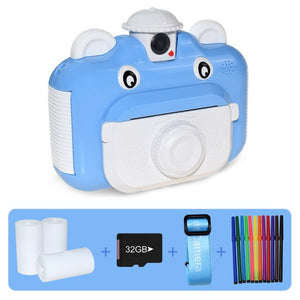 Kids Pink Camera Instant Print Camera for Children 1080P HD Video Photo Camera Toys with 32GB Card Digital Camera Photo Toys