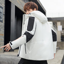 Load image into Gallery viewer, New Men&#39;s White Duck Down Jacket Outdoor Winter Ski Wear Youth Fashion Thick Warm Cold-Proof Hooded Breathable Down Jacket Men
