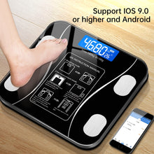 Load image into Gallery viewer, Smart Body Fat Scale Connection Bluetooth Electronic Weight Scale Body Composition Analyzer Bascula Digital Bathroom Floor Scale
