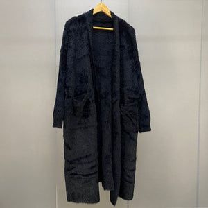 Luxury Long Faux Mink Fur Cardigans For Women New 2021 Autumn Winter Women's Sweaters Oversize Coat Female Pull