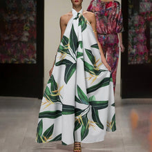 Load image into Gallery viewer, Celmia Bohemian Women Halter Floral Print Long Dress 2021 Summer Sexy Sleeveless Ruffled Maxi Sundress Backless Party Vestidos
