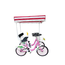 Load image into Gallery viewer, 2pcs/lot 2 Seats Adult Tricycle Tourist Tandem Bicycle Two People Surrey Bike Sightseeing Car Quadricycle Bikes with Canopys
