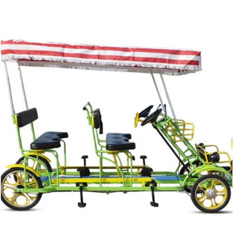 Cheap Electric Bicycle Sale Sightseeing Bikes Electric Tricycles Cargo Adult Rickshaw Surrey Couple Recreational Vehicles