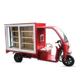 New Design Electric Tricycle For Adults Three Wheels Multifunctional Coffee Beverage Kiosk Bicycle Mobile Food Cart For Sale