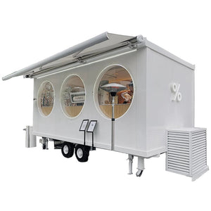 New Arrived Mobile Coffee Cart Ice Cream Trailers Conssion Trailer Towable Food Snack Hot Dog Truck For Sale With Free Ship