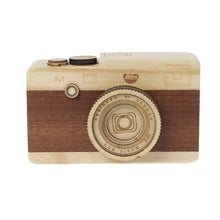 Load image into Gallery viewer, Wooden Music Camera Retro Design Classical Birthday Home Decoration Melody Camera Toy
