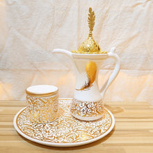Load image into Gallery viewer, Three Piece Set Arabic Resin Kettle Shape Incense Burner Middle East Arab Dubai Incense Aromatherapy Furnace Christmas Gifts
