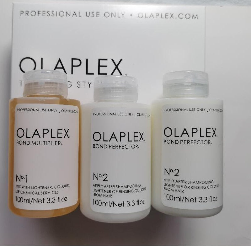 Olaplex No.1 Bond Multiplier No.2 Bond Perfector Stand Alone Professional Hair Treatment Set 3PCS Hair Oil Hair Mask Brand New