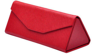 DRESSUUP Cute PU Leather Eyewear Sunglasses Box Bag Floding Sunglass Case Hard Eye Glass Eyeglass Box For Glasses Brand