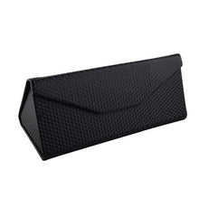 Load image into Gallery viewer, New Wooden PU Leather Glasses Case Folding Triangle Portable Sun Glasses Case hard Eye Glass Eyeglass box for glasses Brand
