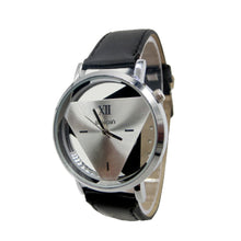 Load image into Gallery viewer, Couple Wristwatch Leather Strap Watches Triangle Hollow Out Ladies Women Men Quartz Watch Dress Watch TT@88
